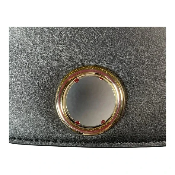 Lululemon Cactus Leather Crossbody Bag Black With Gold Hardware & Dust Bag - Picture 7 of 16